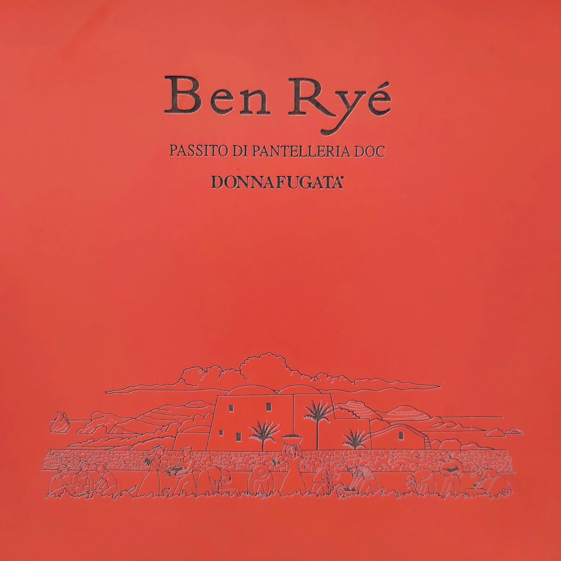 Copertina rossa con il titolo “Ben Ryé” e una piccola illustrazione paesaggistica in basso.
