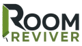 Room Reviver logo with black and green text and a stylized green door icon