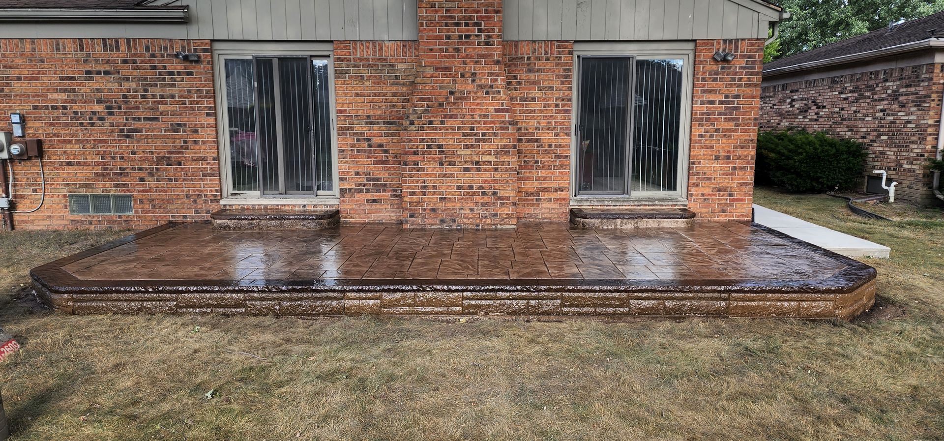 Stamped Concrete Installation — Shelby Township, MI — GIA Cement