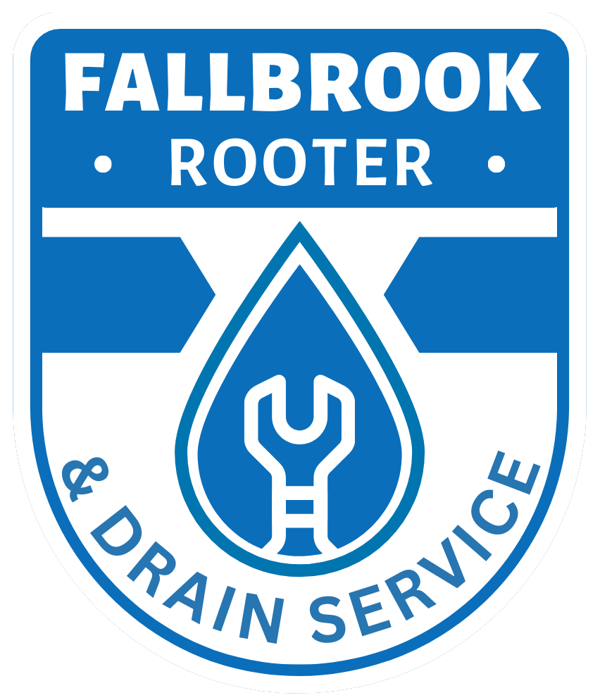 The logo for fallbrook rooter and drain service