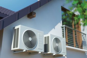 Air-condition exhaust Fan Place outside the house