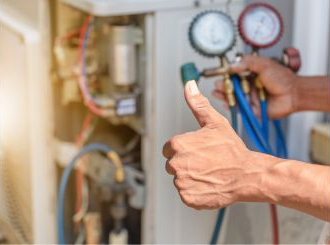 Preventative Maintenance — Installing New Air Conditioner in Jonesboro, GA Preventative Maintenance — Adjusting Gas Water Heater in Jonesboro, GA