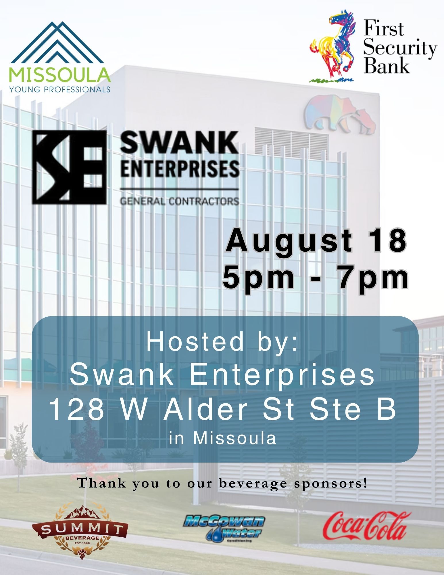 Missoula Young Professionals flyer for Insured Titles