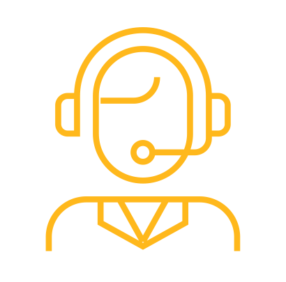 person with headset icon