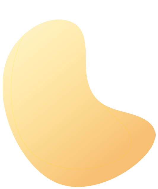 Orange fluid bubble shape graphic