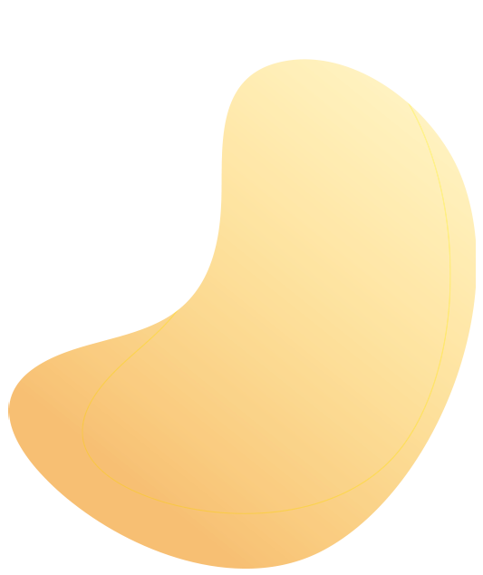 Orange fluid bubble shape graphic