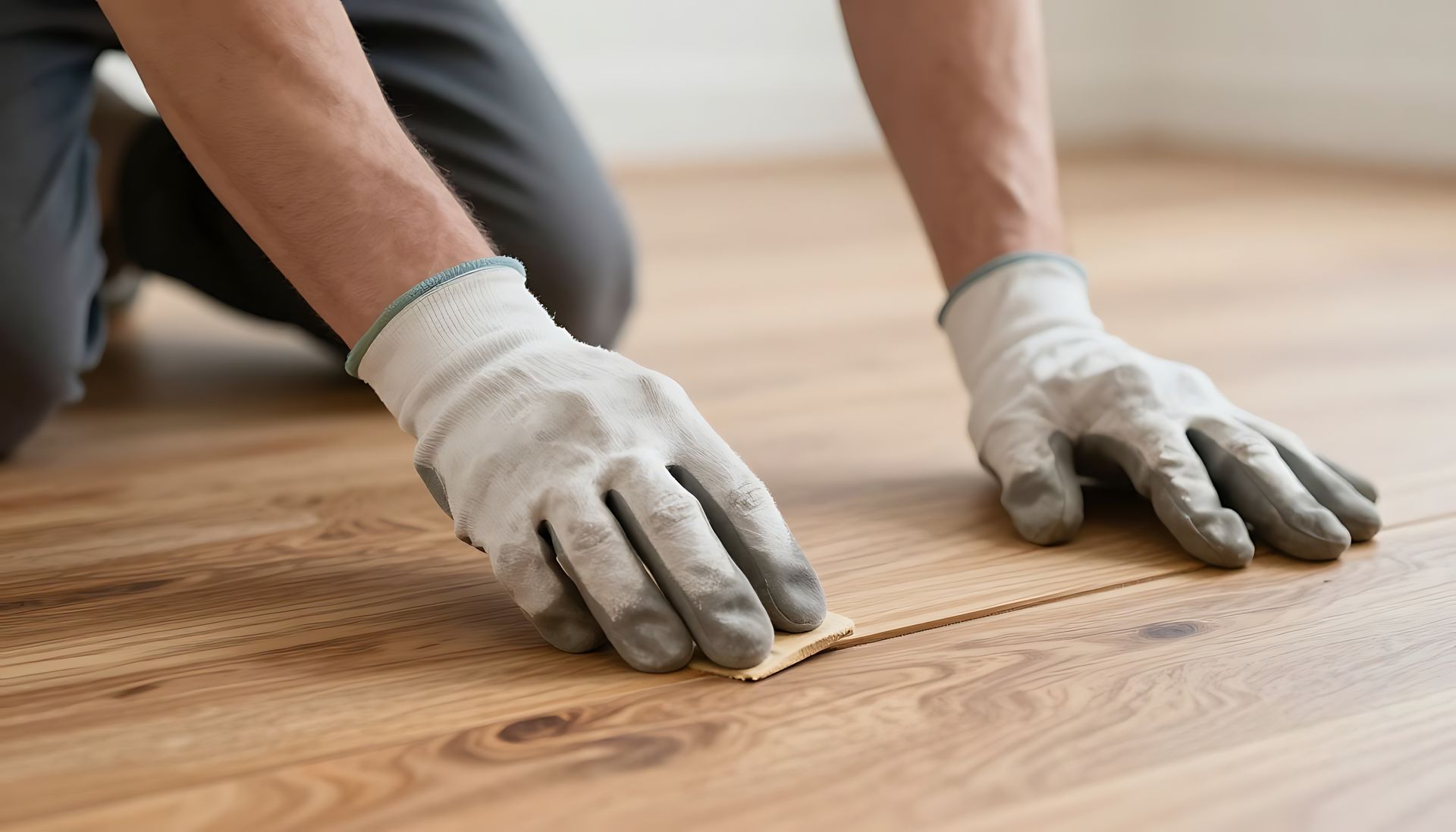 Residential wood flooring samples showing solid and engineered hardwood planks