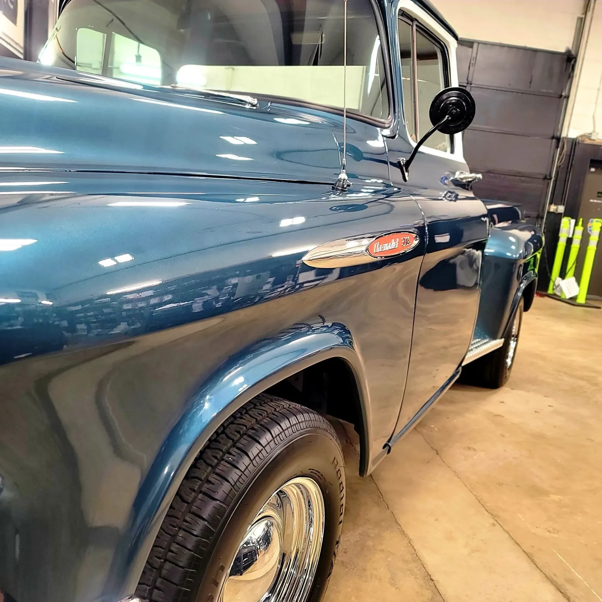 paint protection film on blue car