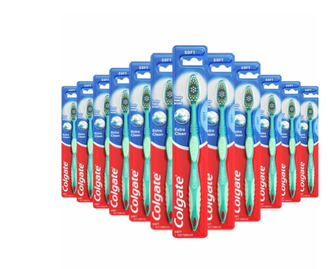 Colgate - Extra Clean Full Head Toothbrush, Variety Colors, Medium