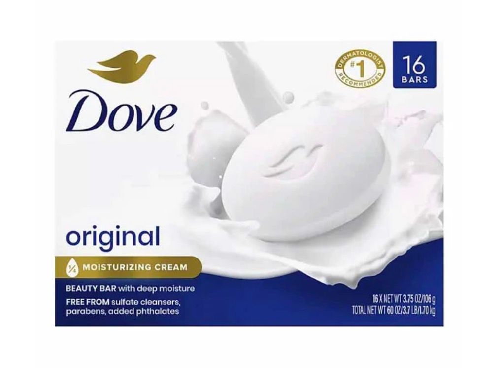 Dove - Beauty Bar Soap, Original White - 3.75 Oz - 16 Ct