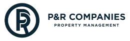 A logo for p & r companies property management