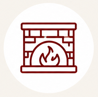 Visit the showroom icon for fireplaces grills and outdoor living products in Olympia WA