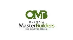 Logo for Olympia Master Builders, featuring