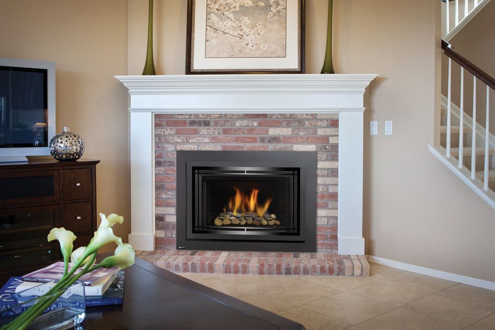 Centralia home with traditional gas insert providing steady, efficient heat