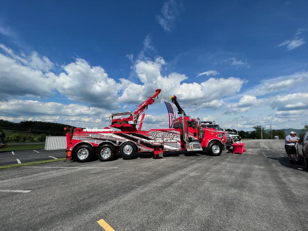 Tow Truck On Parking Lot — Max Meadows, VA — Complete Towing & Recovery Inc. Tow Truck On Parking Lot — Max Meadows, VA — Complete Towing & Recovery Inc.