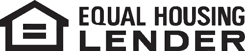 Equal Housing Lender logo with house icon in black and white.
