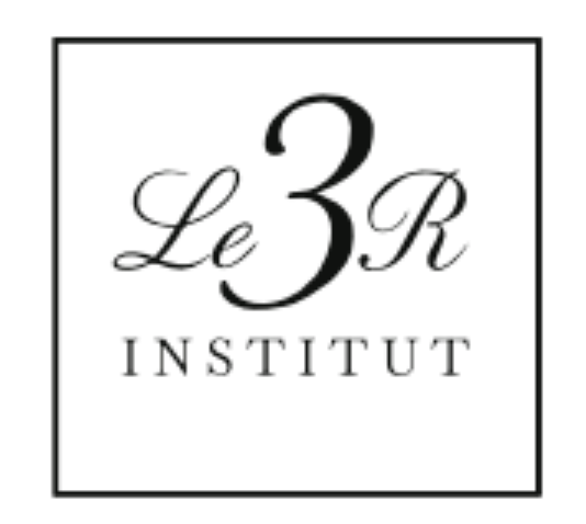 Logo en noir et blanc portant l'inscription « Le 3R Institut » à l'intérieur d'un fin carré.