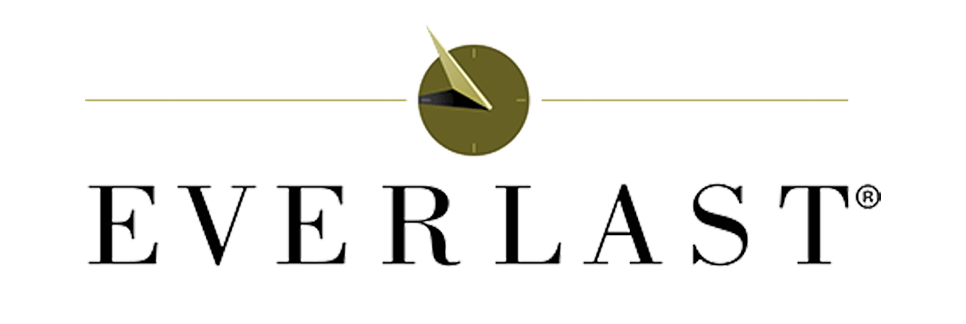 The everlast logo has a clock on it