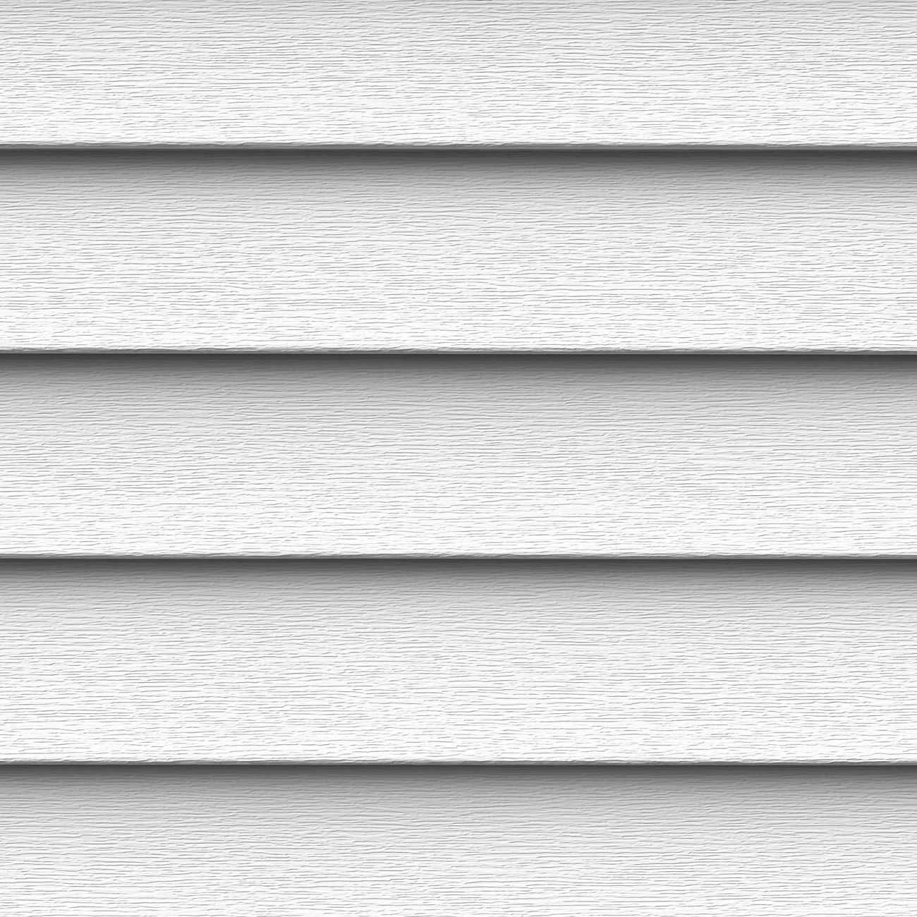 White horizontal wooden siding panels with subtle texture and shadows