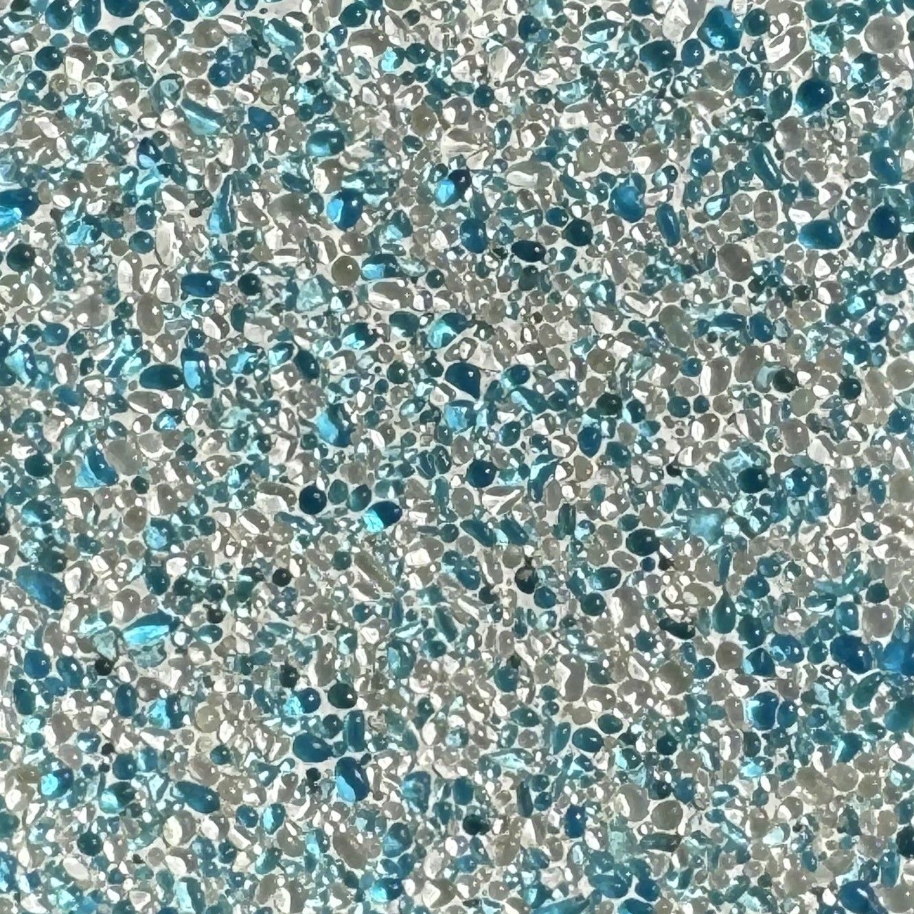 Clear abd Coloured Glass Bead