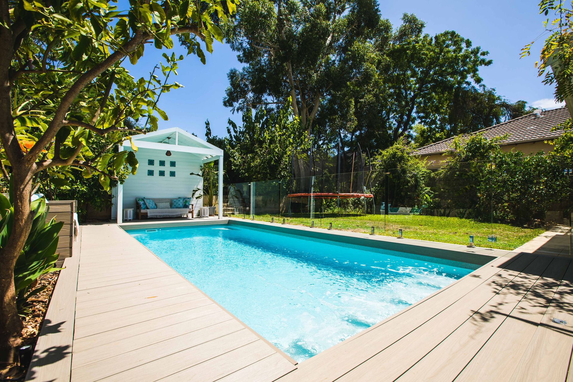 Terrazza Silver Mist pool interior finish installed by Pool Builders Sunshine Coast