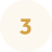 Gold number 3 in a soft white square with a light beige background.