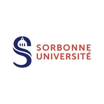 Logo de Sorbonne Université en bleu et rouge sur fond blanc
