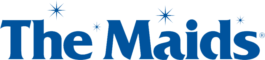 Blue “The Maids” logo with sparkles above the text