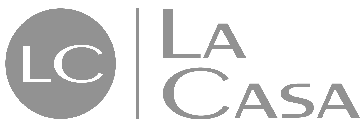 Ein schwarz-weißes Logo für ein Unternehmen namens La Casa.