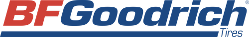 BFGoodrich Tires logo in red and blue text on a white background