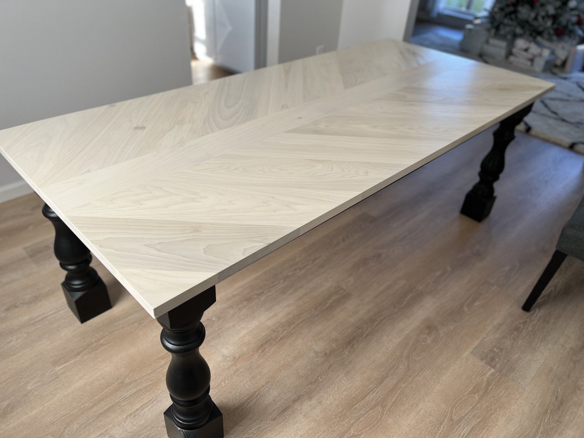 Chevron Farmhouse Table