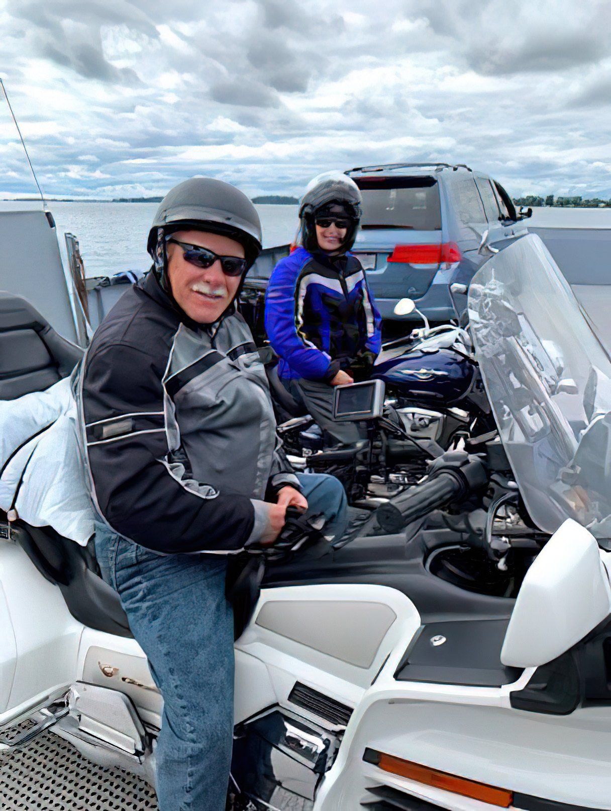 Dr. Charriere rides her motorcycle Dr. Charriere rides her motorcycle