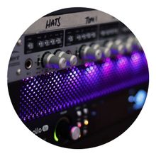 Audio mixing console, with a red check mark overlay.
