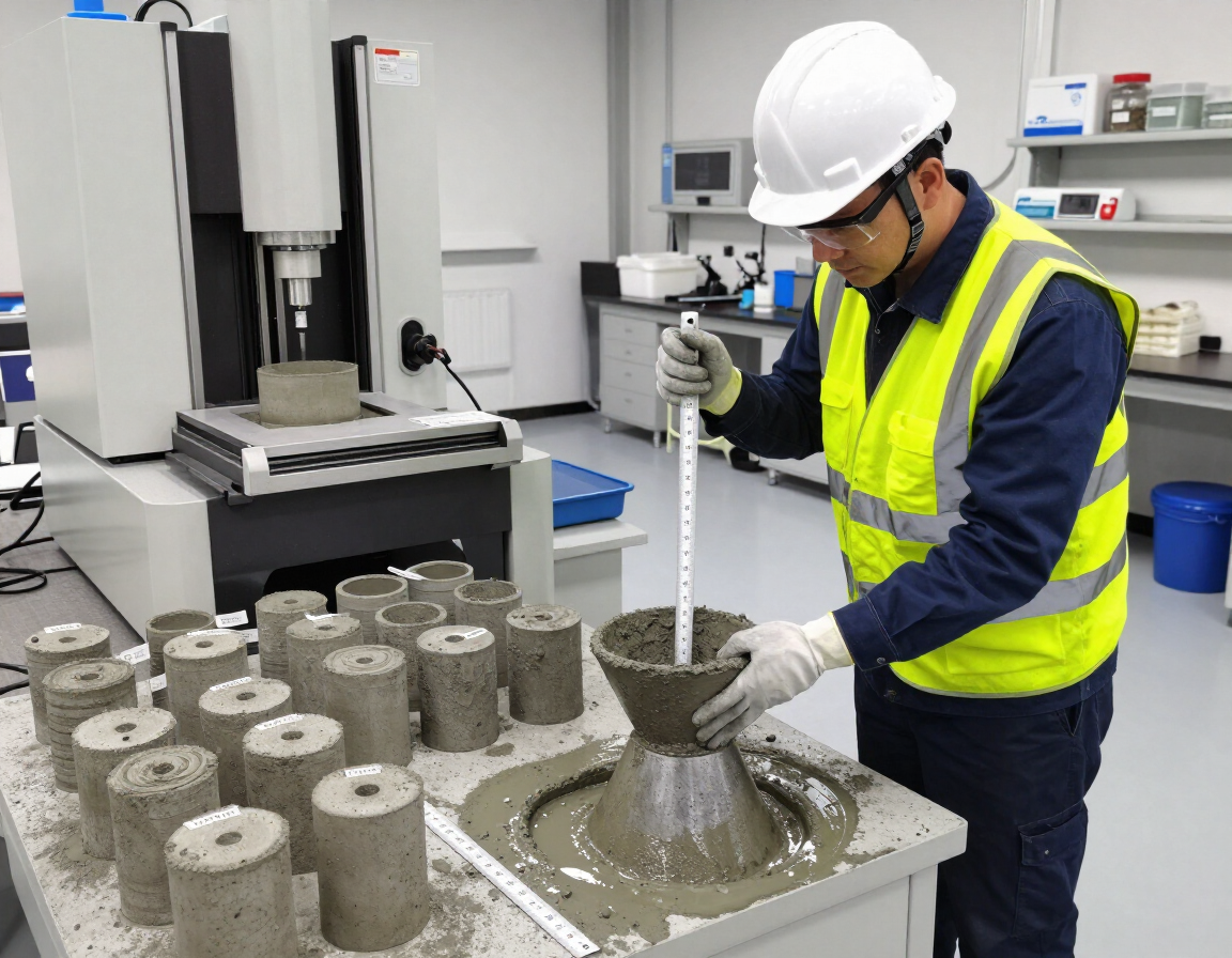 Ensayo técnico de concreto con diferentes aditivos