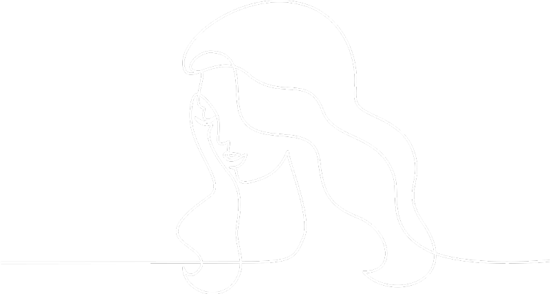 Frau Grafik lange Haare