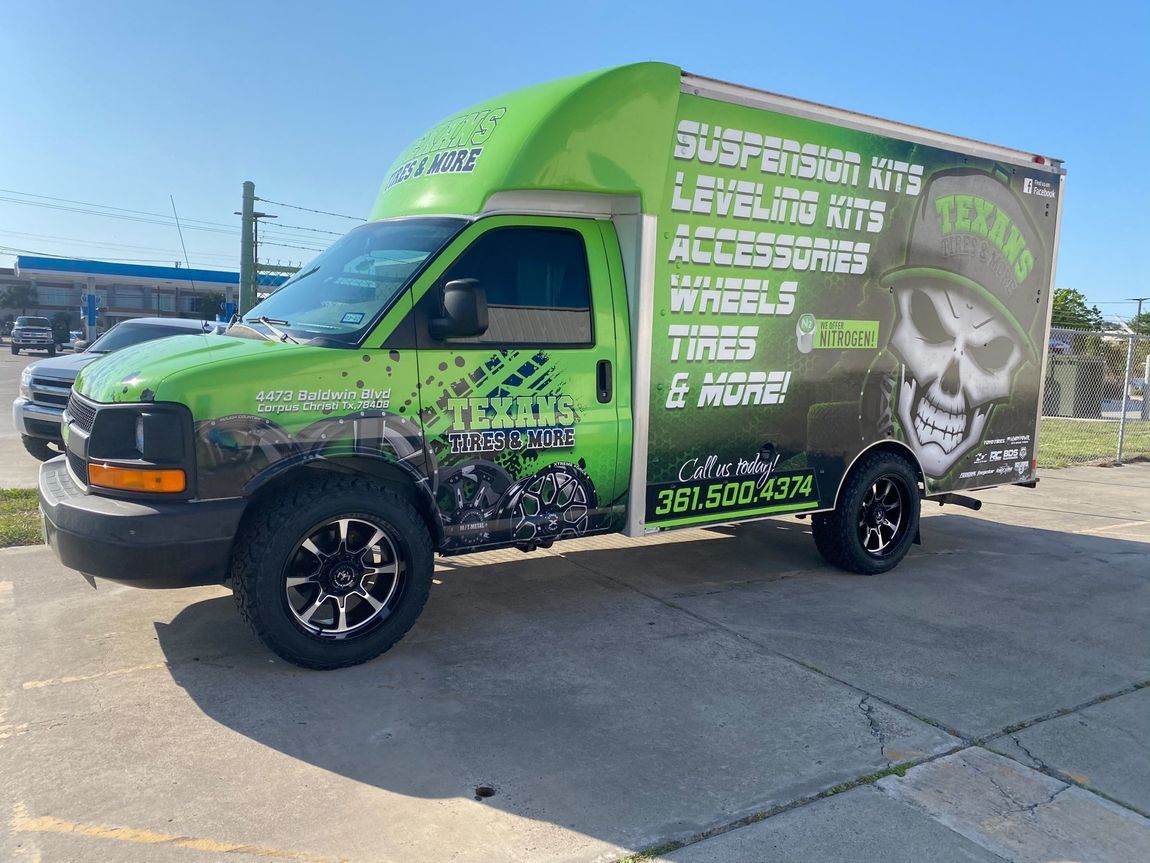 texan tires installation truck