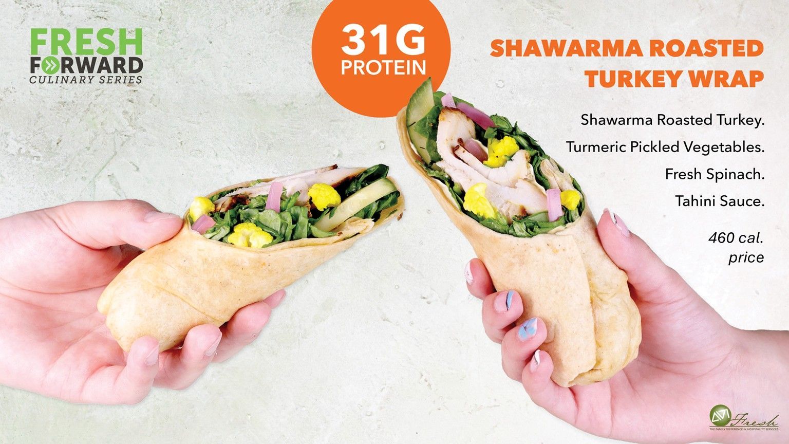 Shawarma Roasted Turkey Wrap