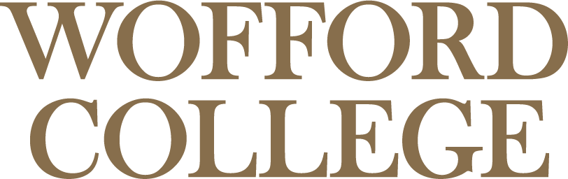 Wofford College Logo brown text with an icon