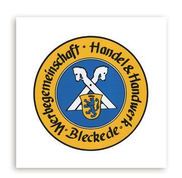 Ein Logo für eine Firma namens Handel & Handwerk