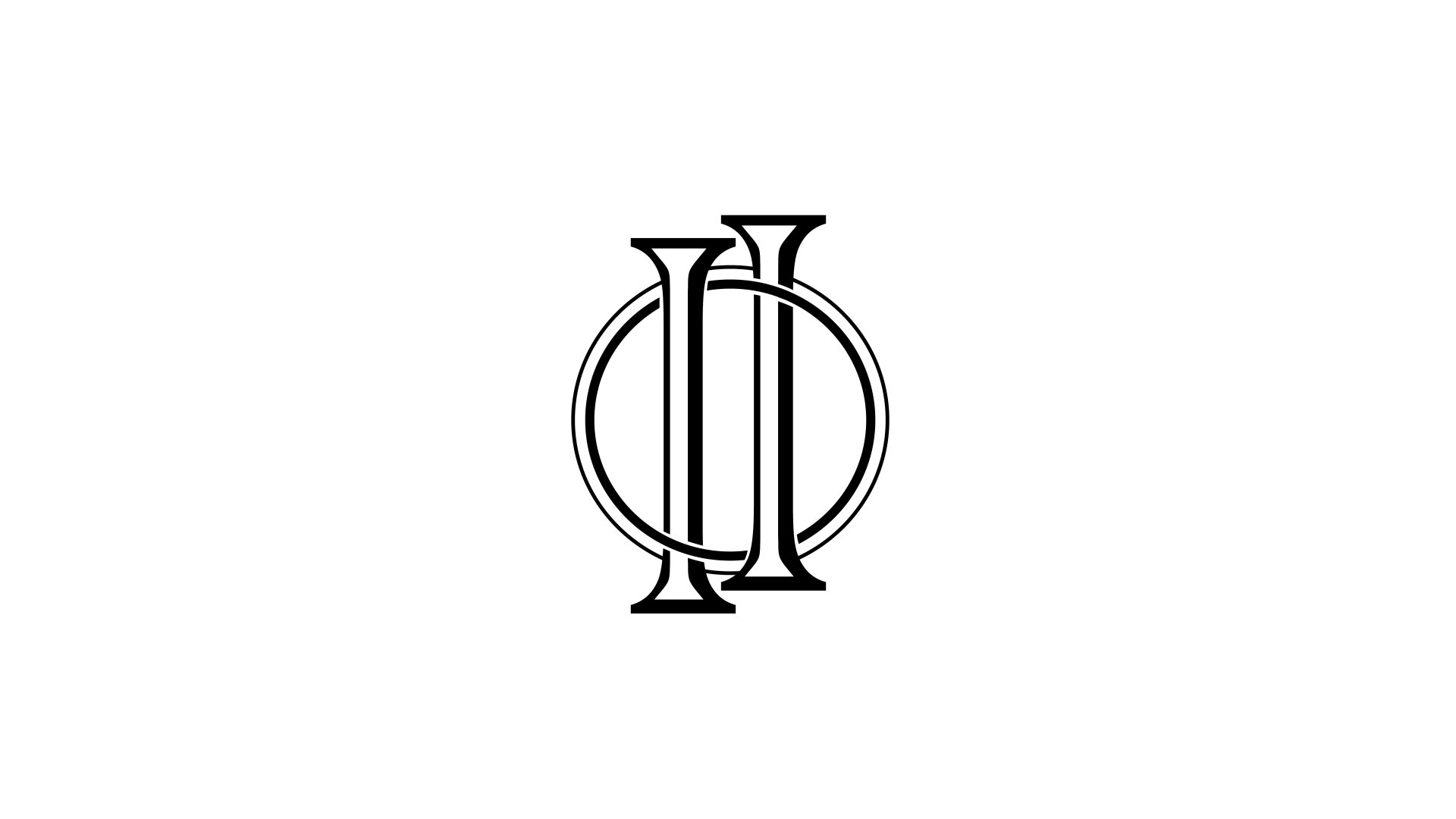 Two stylized capital 