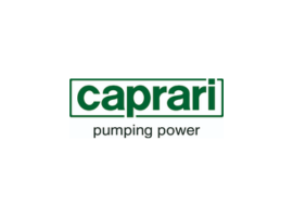 A green caprani pumping power logo on a white background