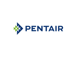 The pentair logo is blue and green on a white background.