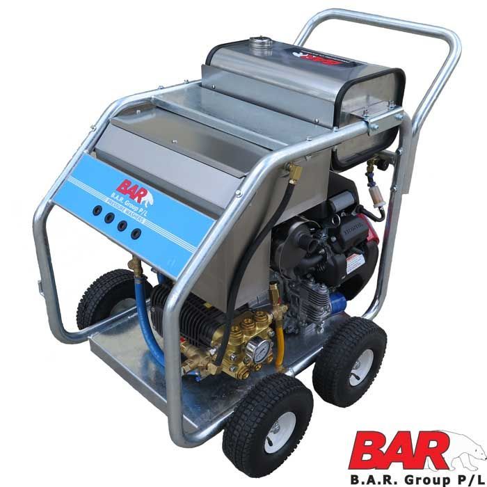 A machine that has the word bar on it