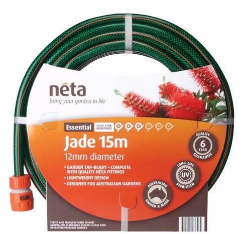 Neta essential jade 15m 12mm diameter hose