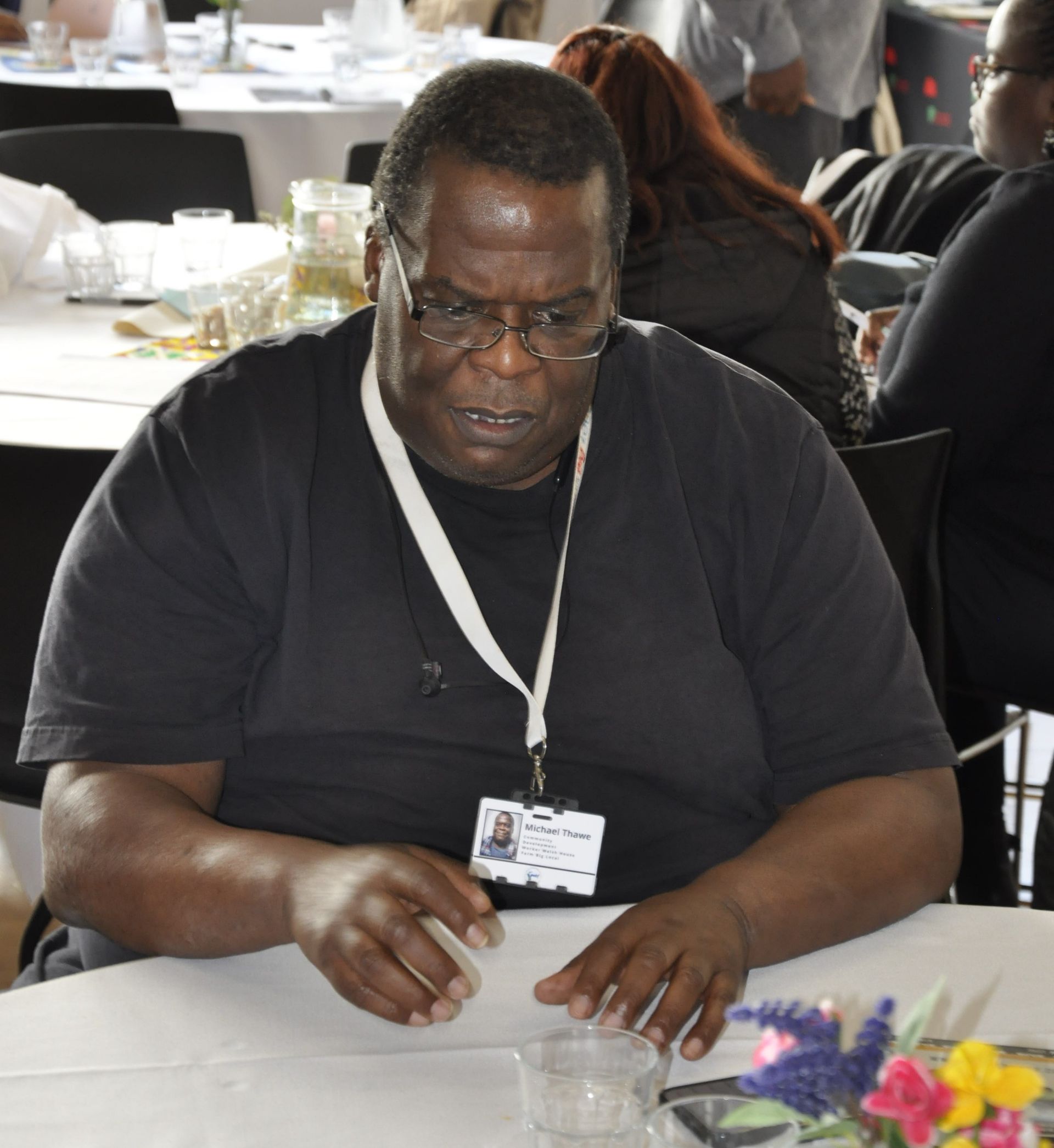 Delegates engaging