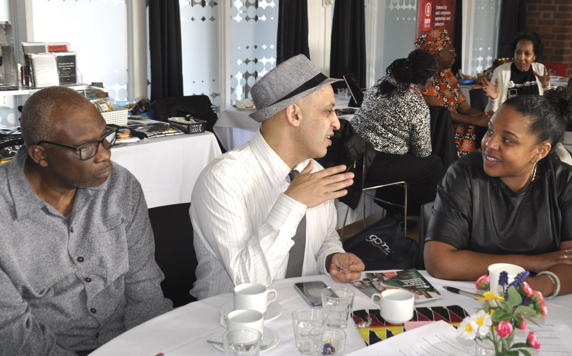 Delegates engaging