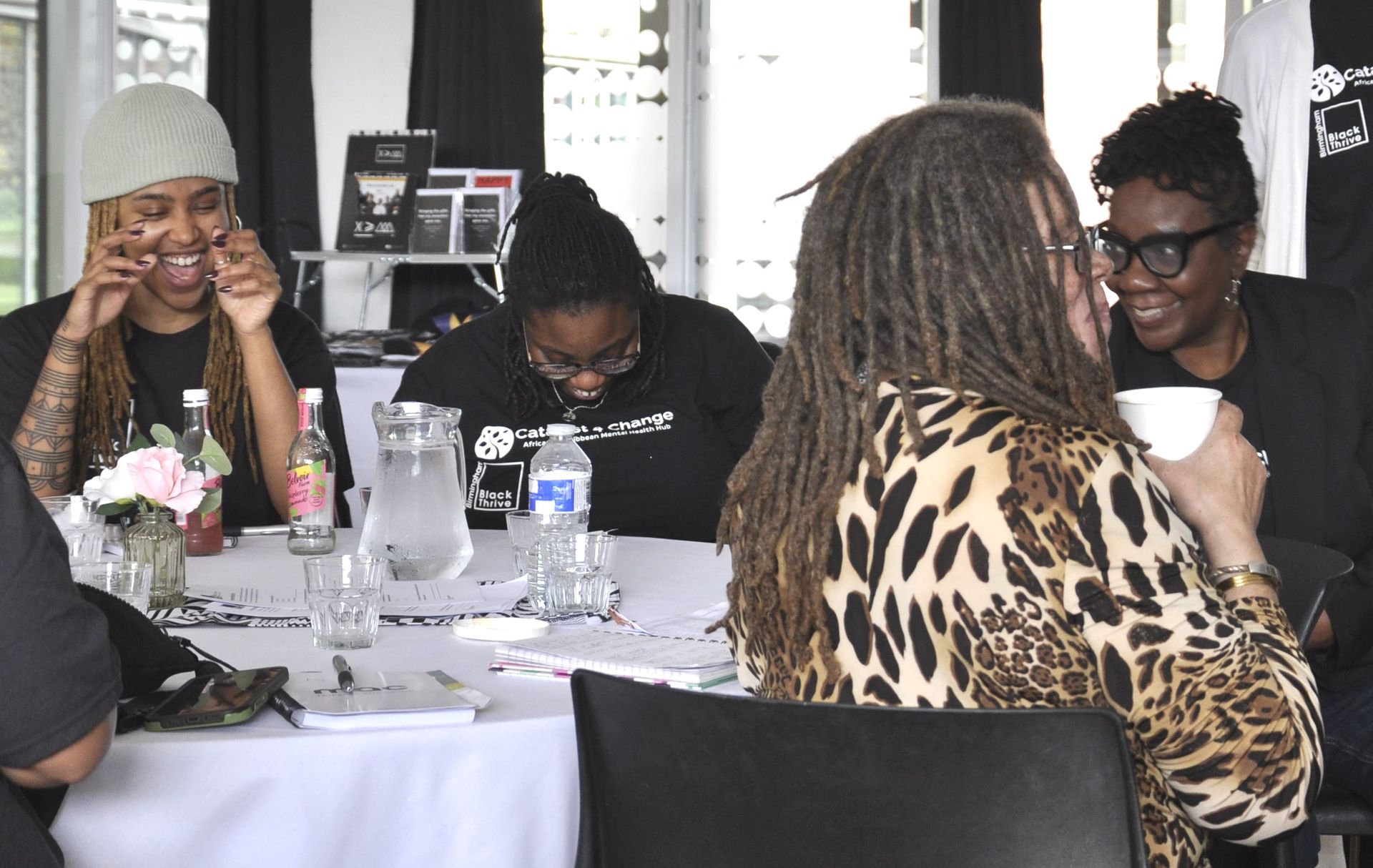 Delegates engaging
