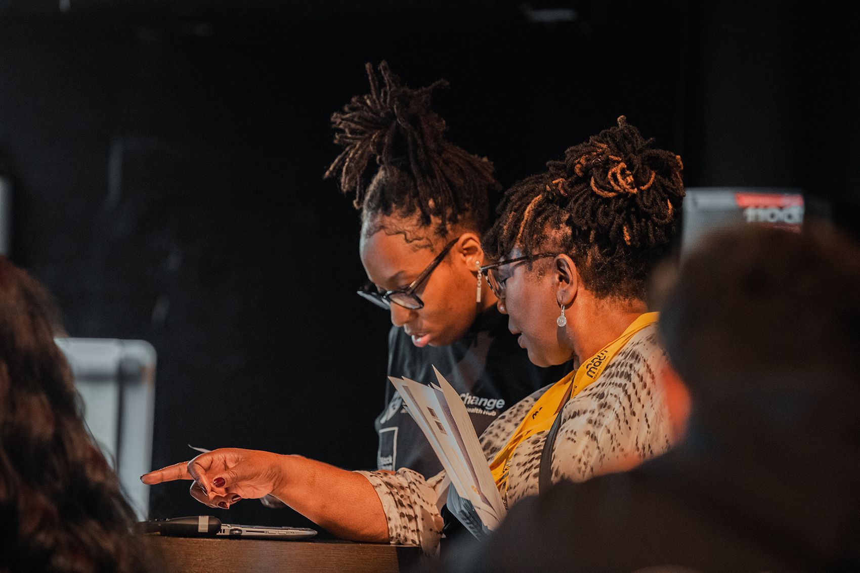Chenita Francis-Hare and Sandra Griffiths