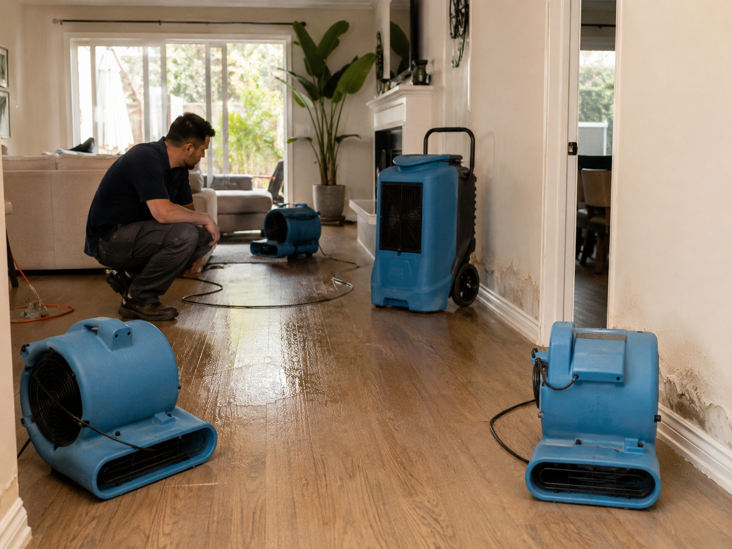 water-damage-restoration-air-movers-downey-ca