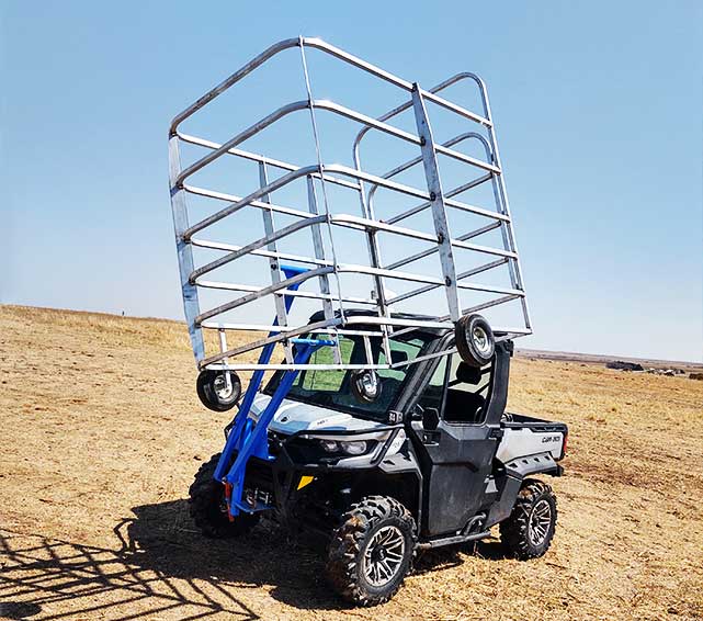 Calf Catcher for SidebySide or UTV Work Calves Easily